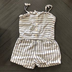 Adorable toddler girls striped romper!